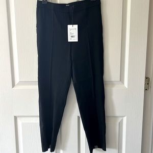 THEORY! Black, Linen blend Treeca pull on pants size 4